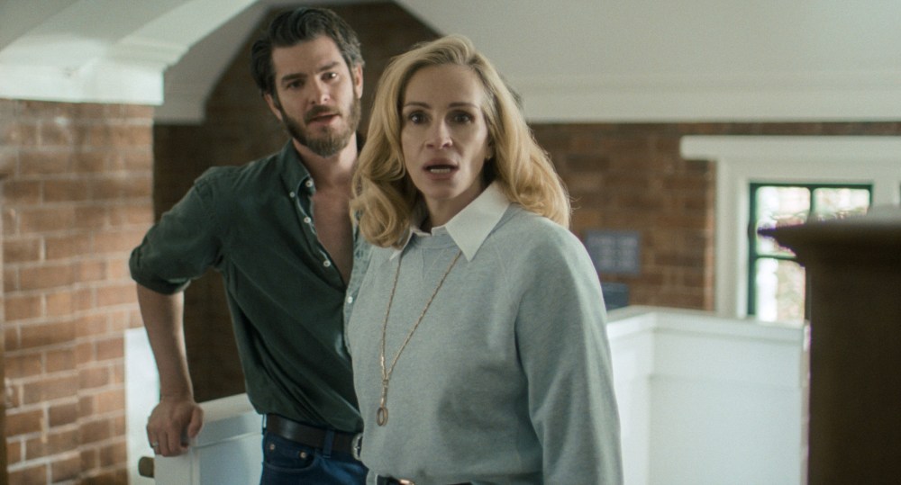 Andrew Garfield and Julia Roberts in After the Hunt [Amazon MGM Studios]